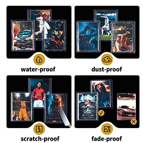 Ncmoyin Top Loaders for Cards, 3x4 Toploader Card Protectors Hard