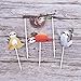 NUOBESTY 4pcs Sloth Cake Toppers Animal Birthday Party Fruit Cake Picks Food Decoration Supplies