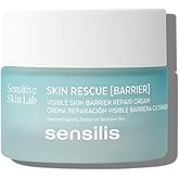 SENSILIS SKIN RESCUE CREMA REPARACION VISIBLE BARRERA CUTANEA 50 ML | Hyaluronic Acid, Ceramides, Repairs, Moisturizes, Reduces Redness, Hypoallergenic, Non-Comedogenic, Cream Texture, Facial Use