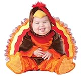 InCharacter Costumes Baby's Lil' Gobbler Turkey Costume, Brown/Orange, Medium