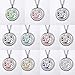 HOUSWEETY Aromatherapy Essential Oil Diffuser Necklace-Stainless Steel Butterfly Locket Pendant,11 Refill Pads (Non-Engraving)