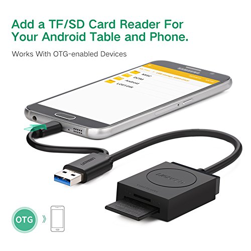 UGREEN SD Card Reader Micro USB OTG and USB 3.0 Android Card Adapter