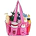YaeloDesign Shower Caddy Portable Bathroom Mesh Tote Organizer with 7 Storage Compartments Pink