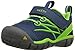 KEEN Kids' Chandler CNX Comfortable Sneakers, Poseidon/Jasmine Green, 9 Little Kid
