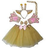 Kirei Sui Kids Giraffe Costume Tutu Set Gold