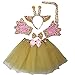 Kirei Sui Kids Giraffe Costume Tutu Set Gold