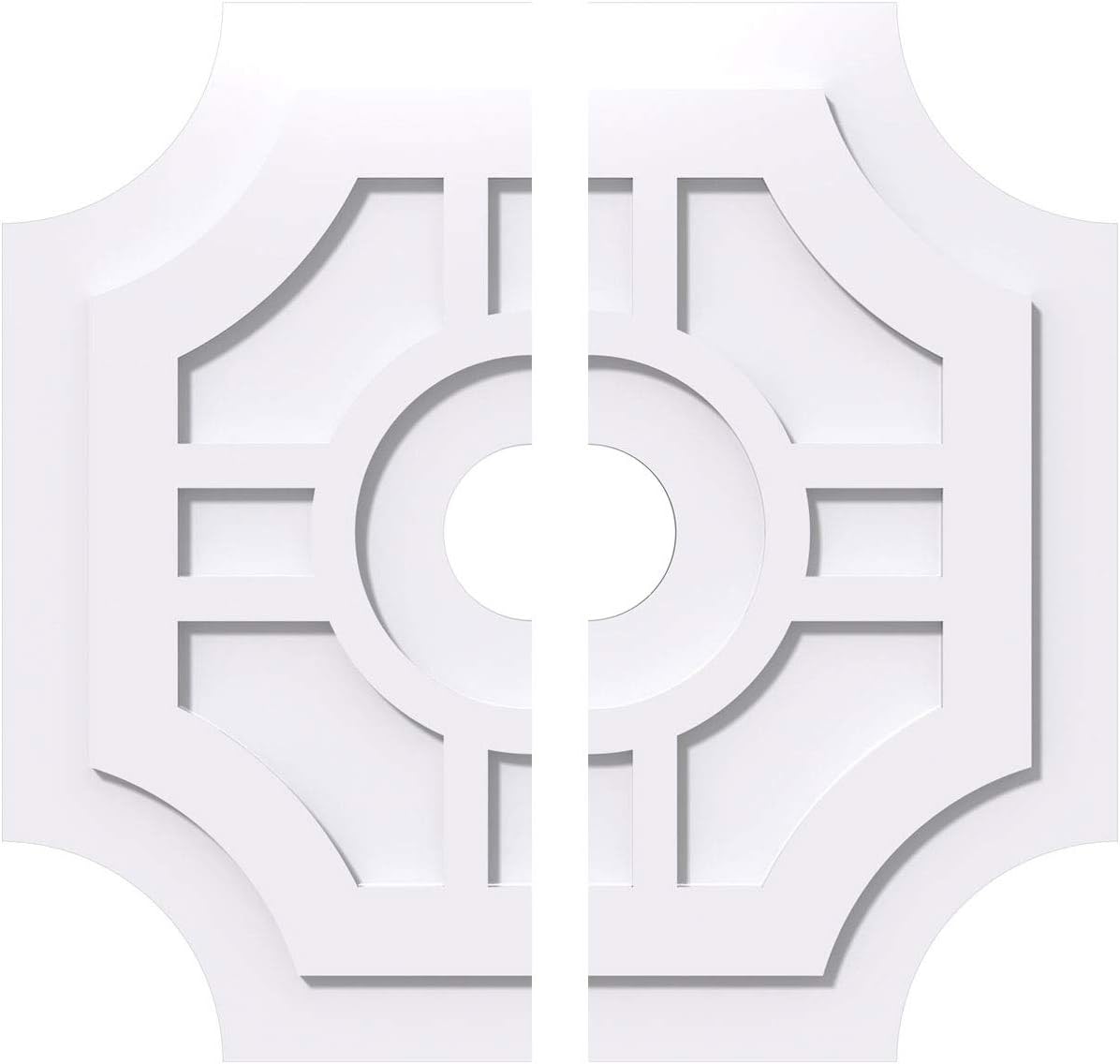 Ekena Millwork Cmp24hs2 24 In Od X 4 In Id Square Haus Architectural Grade Pvc