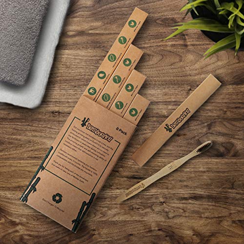 Bamboozled Bamboo Toothbrush Charcoal Infused BPA Free Soft