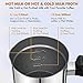 Milk Frother, Electric Milk Steamer with Hot or Cold Functionality, Automatic Milk Frother and Warmer, Silver Stainless Steel, Foam Maker for Coffee, Cappuccino and Macchiato (Silver)