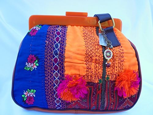 Antique Indian yoke clasp bag