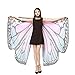 VESNIBA Christmas Party/Thanksgiving Day Prop Soft Fabric Butterfly Wings Shawl Fairy Ladies Nymph Pixie Costume Accessory (168X135CM, B-Pink)