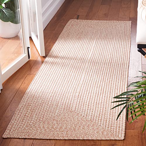 SAFAVIEH Washable Rug Outdoor Braided Collection - 2'3" x 12' Runner, Natural,…