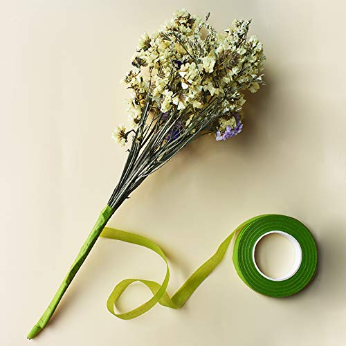 Leline's Floral Tapes, Flower Wrap for Bouquet Stem, Green Florist Tapes for Flowers Making Project, 1/2 inch X 30 Yards