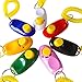 Attmu 7 Pack Pet Training Clicker with Wrist Strap, Dog Training Clicker Set