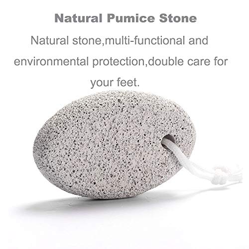 Natural Pumice Stone for Feet, Borogo 5Pack Lava Pedicure Tools Hard Skin Callus Remover for