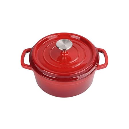 Horno holandés cubierto de hierro fundido esmaltado, apto para ...