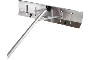FRIDEE Roof Snow Rake Extendable 4.8-20FT w/ 6" by 25" Blade