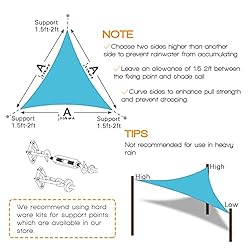 Artpuch 5'x5'x7.1' Customize Sun Shade Sail Mixed