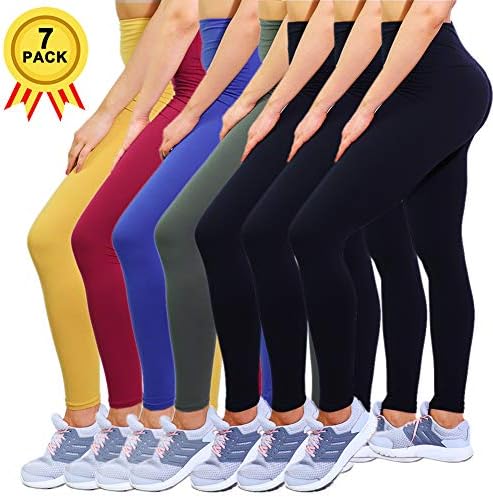 CAMPSNAIL High Waist Plus Size Leggings for Women Super Soft Leggings Yoga Leggings Workout Leggings Cropped Leggings Pack