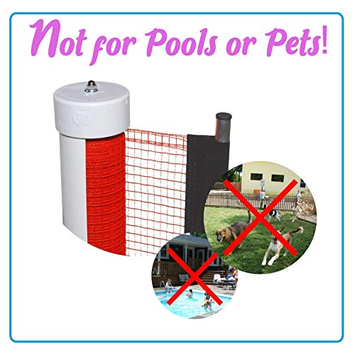 Kidkusion Retractable Driveway Guard, Black, 25' Driveway Safety, Made