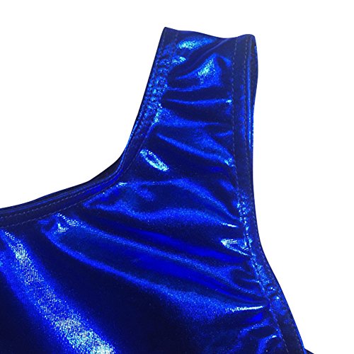 Nachvorn Girls' Gymnastics Leotard One-piece Sparkle Athletic Camisole, Rainbow 8 - Thumbnail 3