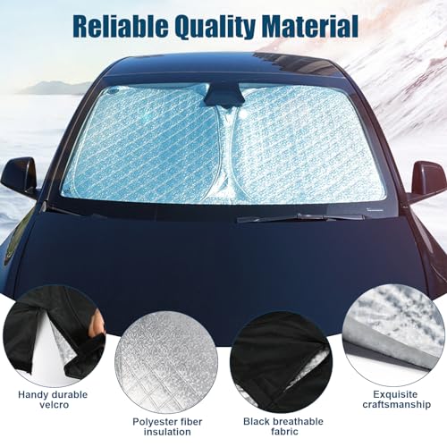 Folding Front Windshield Anti-UV Sun Shade Compatible with Renault Austral 2022-2025, Car Sun Visor for Indoor Foldable Cover, UV Reflective Protection