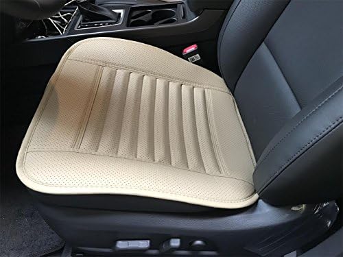 Four seasons PU bamboo charcoal car seat cover car seat cushion Office chair cushions (Beige) CHIAE