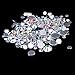 Nizi Jewelry Crystal AB Color Rhinestones For Nails Mixed Sizes About 1000pcs
