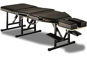 Royal Massage Sheffield 120 Chiropractic Adjusting Table – Professional Portable Drop Table for Chiropractors – Foldable with Adjustable Headrest, Thoracic & Pelvic Drops