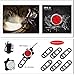 SOKLIT USB Rechargeable Bike Light Front and Rear Waterproof IPX4 Super Bright Bicycle LED Light Set 120 Lumen with 650mah Lithium Battery, 4 Light Mode Options, Including 2 USB cables and 6 Strap