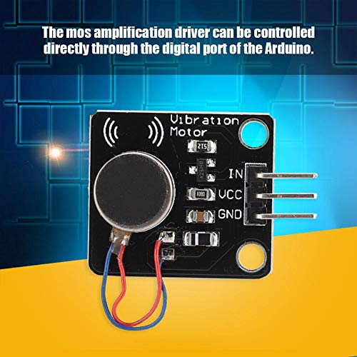 ASHATA Vibration Module,Vibration Motor Module DC Motor Mobile Phone Vibrator for Arduino,Easily Convert Electrical Signals to Mechanical Vibration. - Thumbnail 5