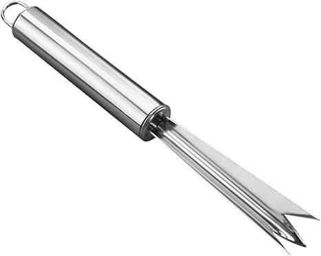 Amazon Com Antrader Pineapple Eye Peeler Creative Pineapple Seed Remover V Shape Stainless Steel Kitchen Dining
