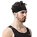 Aolerx Sports Headbands, Sweatbands,Unisex Headbands, Professional Honeycomb Breathable and Sweat-Absorbing Structure, Apply to All Indoor Outdoor Sports Except Swimming Pool.(Black)