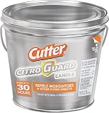 Cutter Citro Guard Candle, Bucket, Silver, 17-Ounce