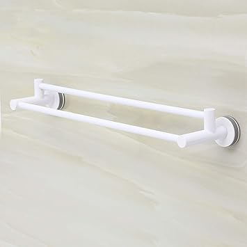 Toallero con ventosa blanca para colgar en el baño, toallero ...