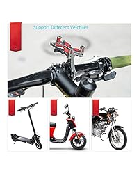 Soporte para teléfono de bicicleta y motocicleta eléctrica, soporte para teléfono, con acolchado absorbente de golpes, rotación de 360°, apto para la mayoría de smartphones