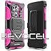Evocel Generation Series Phone Case Compatible with G Vista 2 (2015 Release) with HD Screen Protector and Belt Clip Holster, Pink