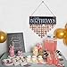 WINOMO Wooden Hanging Reminder Family Birthday Board Plaque Birthday DIY Calendar