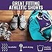 Flexz Fitness Mens Running, Athletic, and Gym Shorts - Sports and Workout Short Shorts for Men Purple