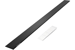 LIEKUMM 3/8" Rise Rubber Threshold Ramp – 1500 lbs Load Capacity Non-Slip Ramp for Doorways, Cuttable Rubber Ramp with Adhesive, Indoor Outdoor Wheelchair Curb Ramp