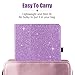 BENTOBEN iPad Air 2 Case, iPad Air 1 Case, iPad 6th Generation Case, iPad 5th Gen Case, Glitter PU Leather Folio Stand Smart Cover Auto Wake/Sleep Case for iPad Air 1/2, iPad 9.7 2018/2017, Purple