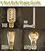 Y-Nut 1 Pack Edison Style Filament T45 Bulb, 40W 2700K Warm White, Vintage Style Short Tube Bulb, Spiral Filament