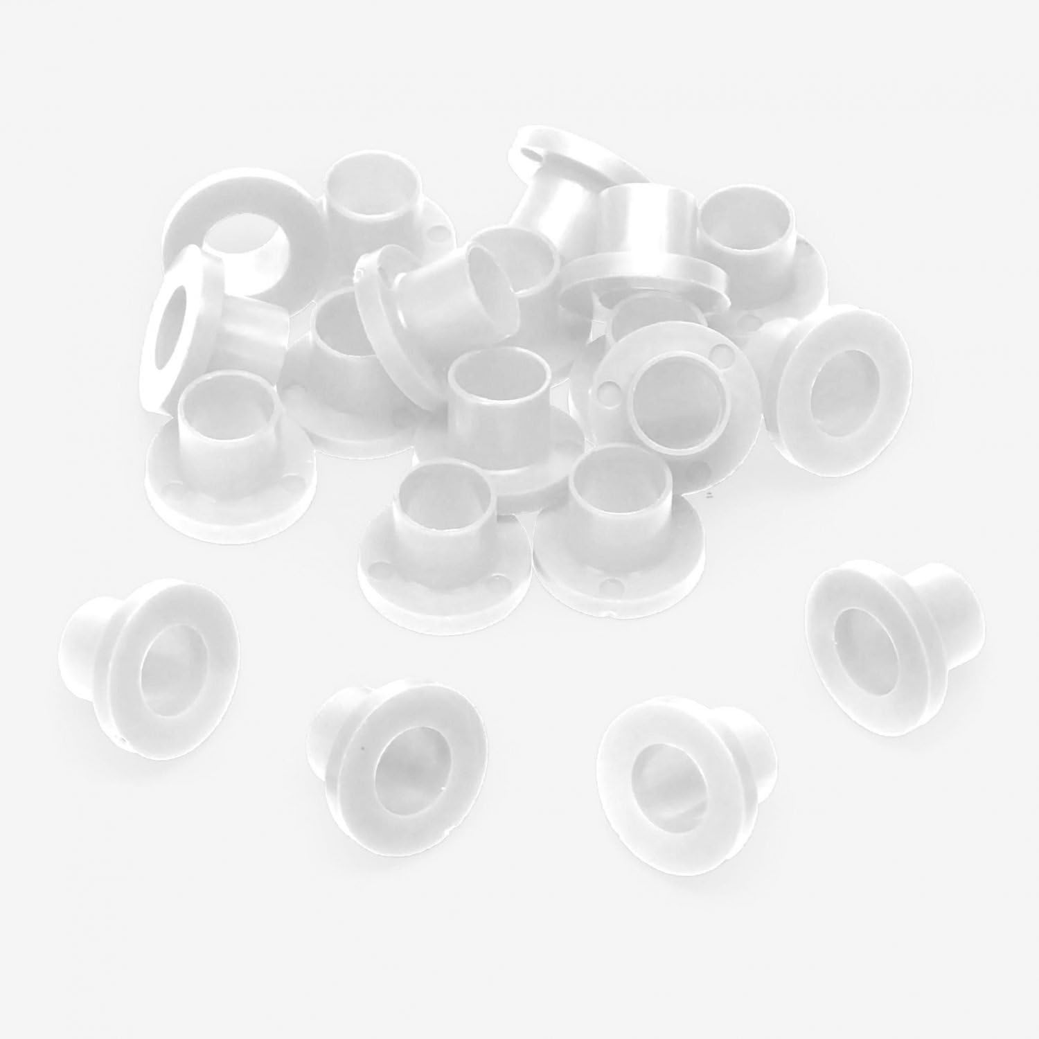 Danmar 20 Pack Nylon Tension Rod Washers - White