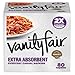 Vanity Fair Everyday Extra Absorbent Premium Paper Napkin, 80 Count, Dinner Napkin for Messy Meals
