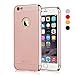 iPhone 6S Case, VANSIN 3 in 1 Ultra Thin and Slim Hard Case Coated Non Slip Matte Surface with Electroplate Frame for Apple iPhone 6 (2014) and iPhone 6s (4.7'')(2015) - Rose Gold