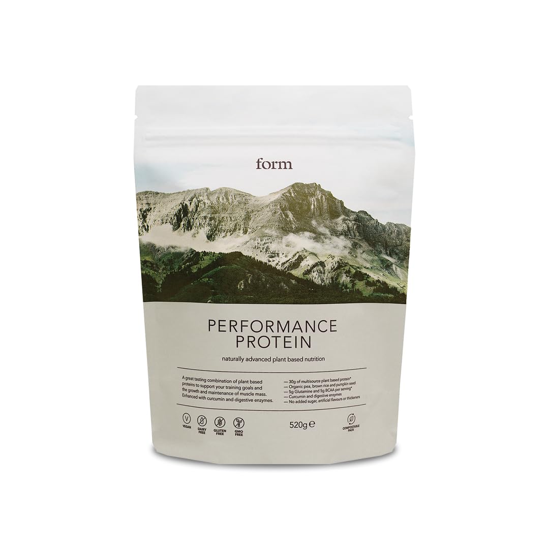 Form Performance Protein - Vegan Protein Powder - 30g Plant Based Protein per Serving, with BCAAs and Digestive Enzymes. Perfect Post Workout. Tastes Great with Just Water! - Chocolate Peanut