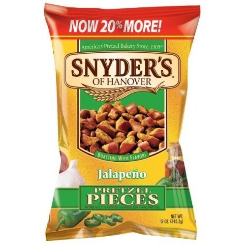Snyder's of Hanover Jalapeno Flavored Pretzel Pieces 12 Oz. Bag 77975088234 eBay