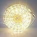 LED Rope Light Outdoor - Plug in (120V), 287 Warm White Lights, 24 Ft Length, Connectable, Dimmable, 1/2 Inch Tube, Heavy Duty, Waterproof, for Exterior Lighting and Christmas Decor