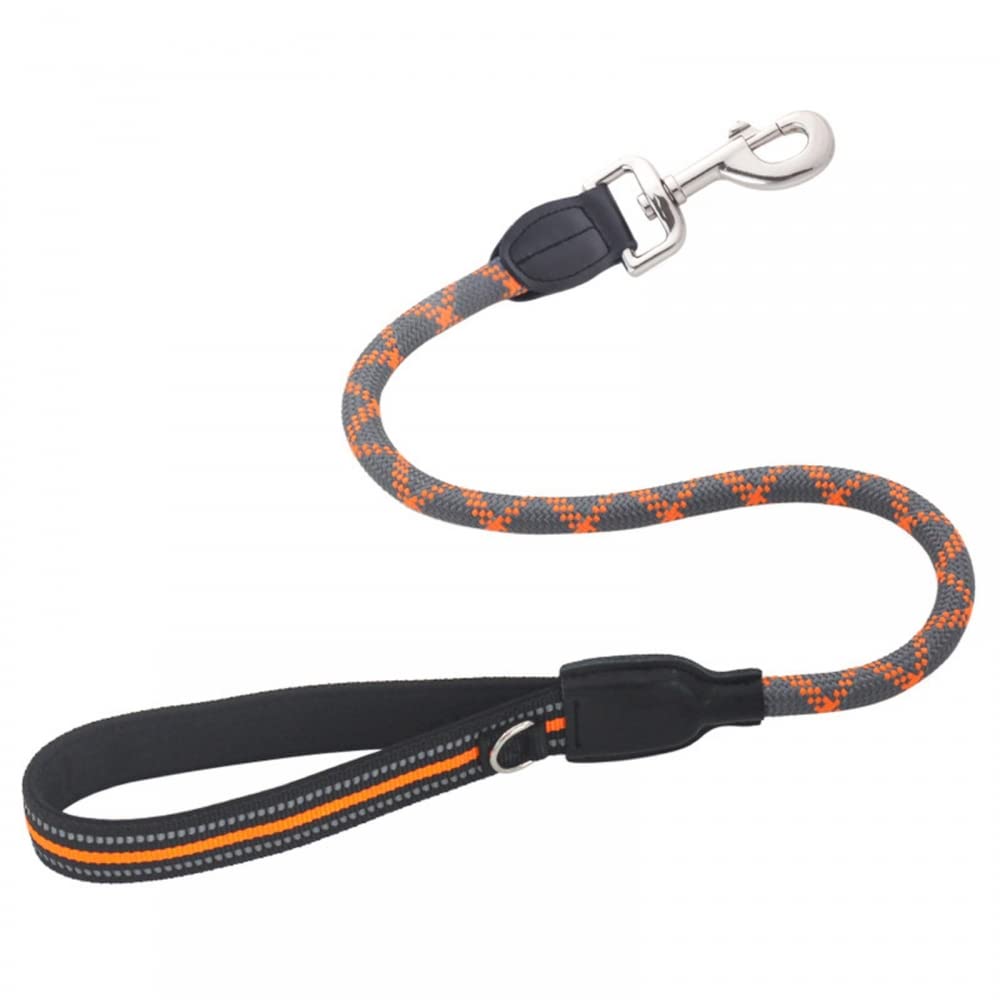 Short Dog Leash,Reflected Nylon Rope Pet Traffic Leash,Canine Tow Lead With Handle High Load-bearing for 20-50Kg/40-110 LBS Medium Large Dogs