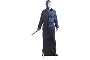 lckellong Life Size Horror Cardboard Cutout Halloween Michael Figure Decorations - Man 1 Blue
